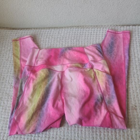 Fablectics Pure Luxe Multicolor Athletic Leggings Women's Size L - Picture 4 of 8